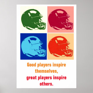 Poster Inspirational Football Unique Art Pop Art