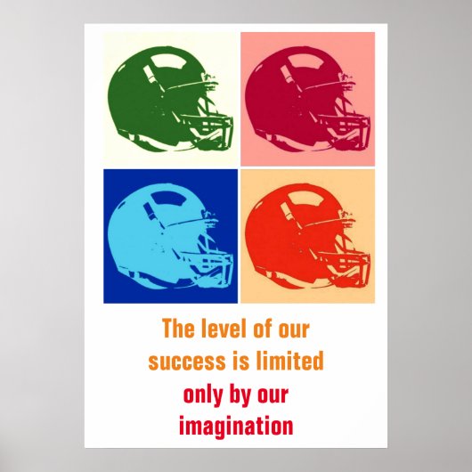 Poster Inspirational Football Unique Art Pop Art (Devant)