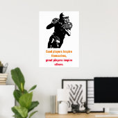 Poster Inspirational Football Unique Artwork (Bureau à domicile)