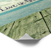 Poster Inspirational Live in the Moment Citation (Coin)