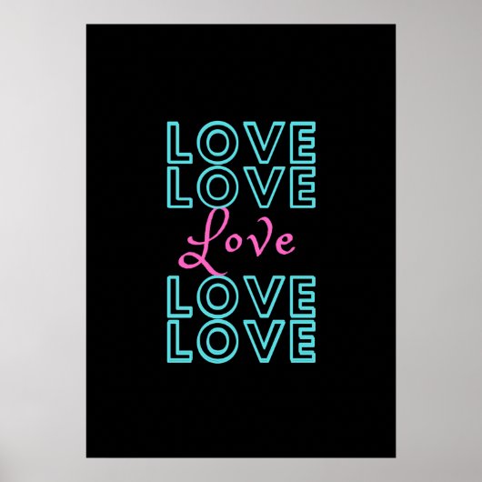 Poster Inspirational Love Design (Devant)