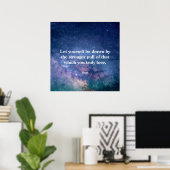 Poster Inspirational Motivational Rumi Quote Universe (Bureau à domicile)