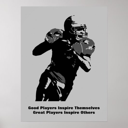 Poster Inspirational Quote Football Inspire Team (Devant)