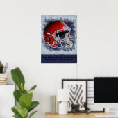 Poster Inspirational Quote Football Inspire Team (Bureau à domicile)