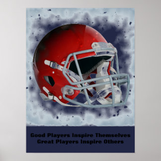 Poster Inspirational Quote Football Inspire Team