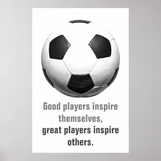 Poster Inspirational Soccer Football Unique Artwork (Devant)