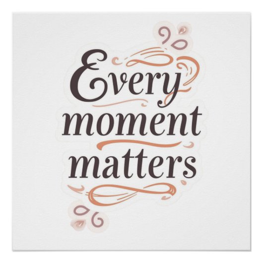 Poster Inspirational typography art (Devant)