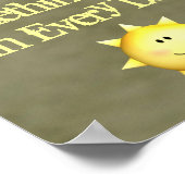 Poster Inspirational wall art something good in every day (Coin)