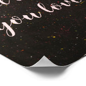 Poster Inspirationnel Abstrait "Trouvez ce que vous aimez (Coin)