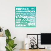 Poster inspirationnel de chiropratique (Bureau à domicile)