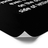 Poster Inspirationnel de la veuve Perte de douleur (Coin)