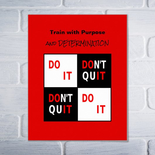 Poster Inspirationnel le faire citation motivante