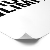 Poster Inspirationnel Pas de règles Pas de limites (Coin)