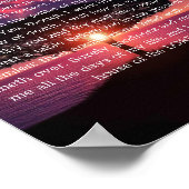 Poster Inspirationnel Psalm 23 (Coin)