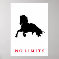Inspirationnel Sans Limites Black White Horse Pop