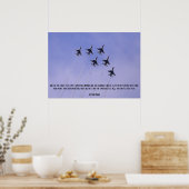 Poster Inspirationnel Vol High Fighter Jet (Cuisine)
