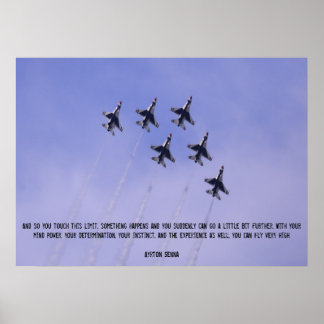 Poster Inspirationnel Vol High Fighter Jet