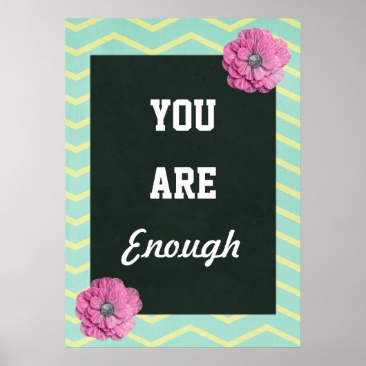 Poster Inspirationnel Vous Êtes Assez (Devant)