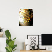 Poster Inspirationnelle Bible Verse Jean 10 10 Feuilles d (Bureau à domicile)