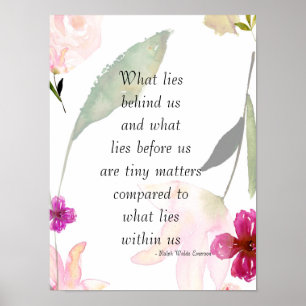 Poster Inspirationnelle si belle aquarelle Floral