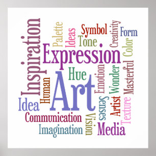 Poster Inspirations créatives colorées du studio de