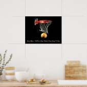 Poster inspiré de la citation Basketball Shot (Cuisine)