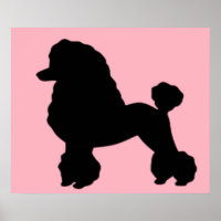 Poster inspiré de la jupe de caniche rose