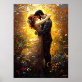 Poster Inspiré de l'Impressionnisme Le Baiser (Devant)
