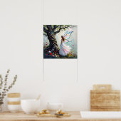 Poster Inspiré d'un conte de fées avec une fée et un arbr (Cuisine)
