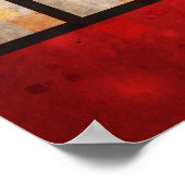 Poster Inspiré par Mondrian (Coin)