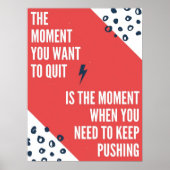 Poster Inspirer Continuez À Pousser Le Devis (Devant)