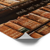 Poster Inspirer la citation de livre ancien (Coin)