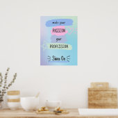 Poster Inspirer La Citation Motivationnelle Sur La Passio (Cuisine)