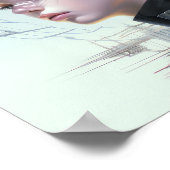 Poster Inspirer l'avenir - Futuriste Abstrait Art Poste (Coin)