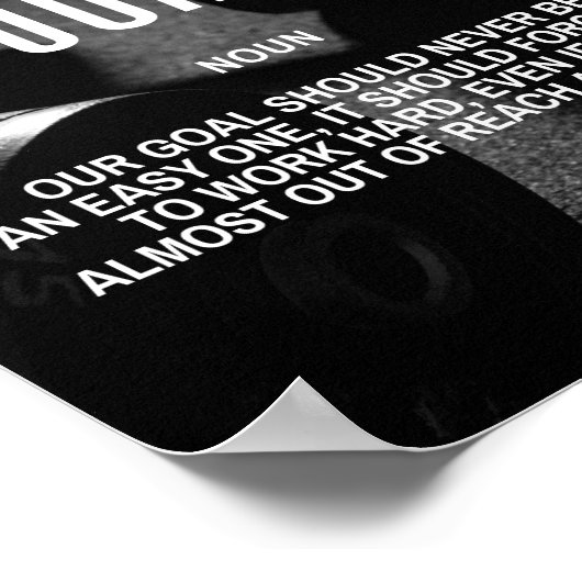 Poster Inspirer Le Devis Sur La Définition Des Objectifs (Coin)