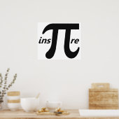 Poster Inspirer Symbole Pi Inspirationnel (Cuisine)