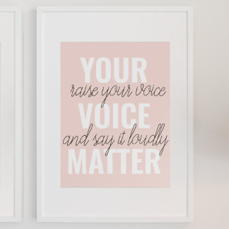 Poster Inspirer votre vocabulaire Motivation Citation
