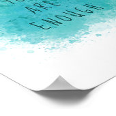 Poster Inspirer Vous Êtes Assez Simple Citation D'Affirma (Coin)