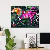Poster - Inspirerend Abstract Paard (Thuiskantoor)