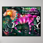 Poster - Inspirerend Abstract Paard (Voorkant)