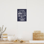 Poster Inspirerend levensquote (Keuken)
