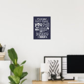 Poster Inspirerend levensquote (Thuiskantoor)