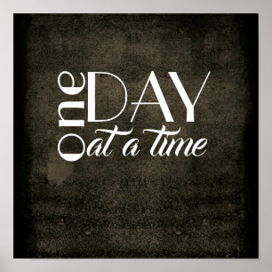 poster inspirerend prijsopgave één dag per keer