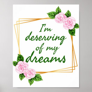 Poster Inspiring design for strong people who have dreams