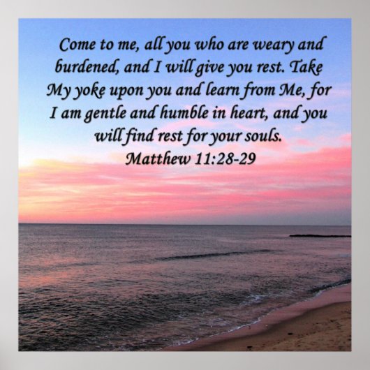 POSTER INSPIRING MATTHEW 28 OCEAN PHOTO DESIGN (Devant)