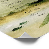 Poster Inspiring Rumi Sweetheart Quote Mountain Scene (Coin)