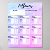 POSTER INSTAGRAM FOLLOWWWERS CROISSANCE TRACKER (Devant)