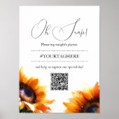 Poster Instagram Mariage Sunflower (Devant)