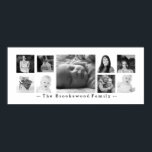 Poster Instagram Photo Collage 9 Photos avec texte person<br><div class="desc">Maintenant, vous pouvez rapidement et facilement faire votre propre photo de famille avec une sélection de vos photos préférées! Montré ici avec des images en noir et blanc, mais il aurait aussi l'air fantastique avec des photos en couleurs complètes. Téléchargez vos photos préférées et elles s'adaptent/remplissent les zones de modèle...</div>