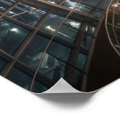 Poster Installation de dôme lumineux éclatant (Coin)